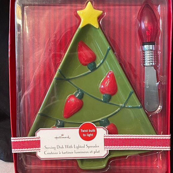 Hallmark Serving Dish with Lighted Spreader - Picture 1 of 2